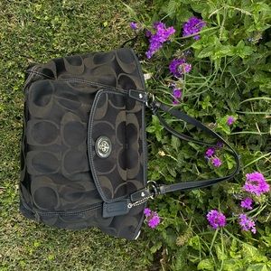 Black coach purse